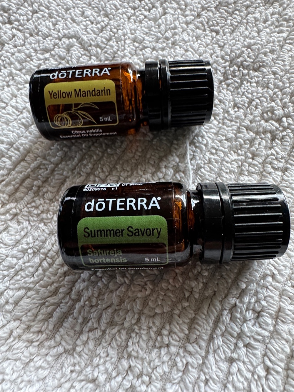Doterra Essential Oil Trio - Yellow, Orange, Green Labels